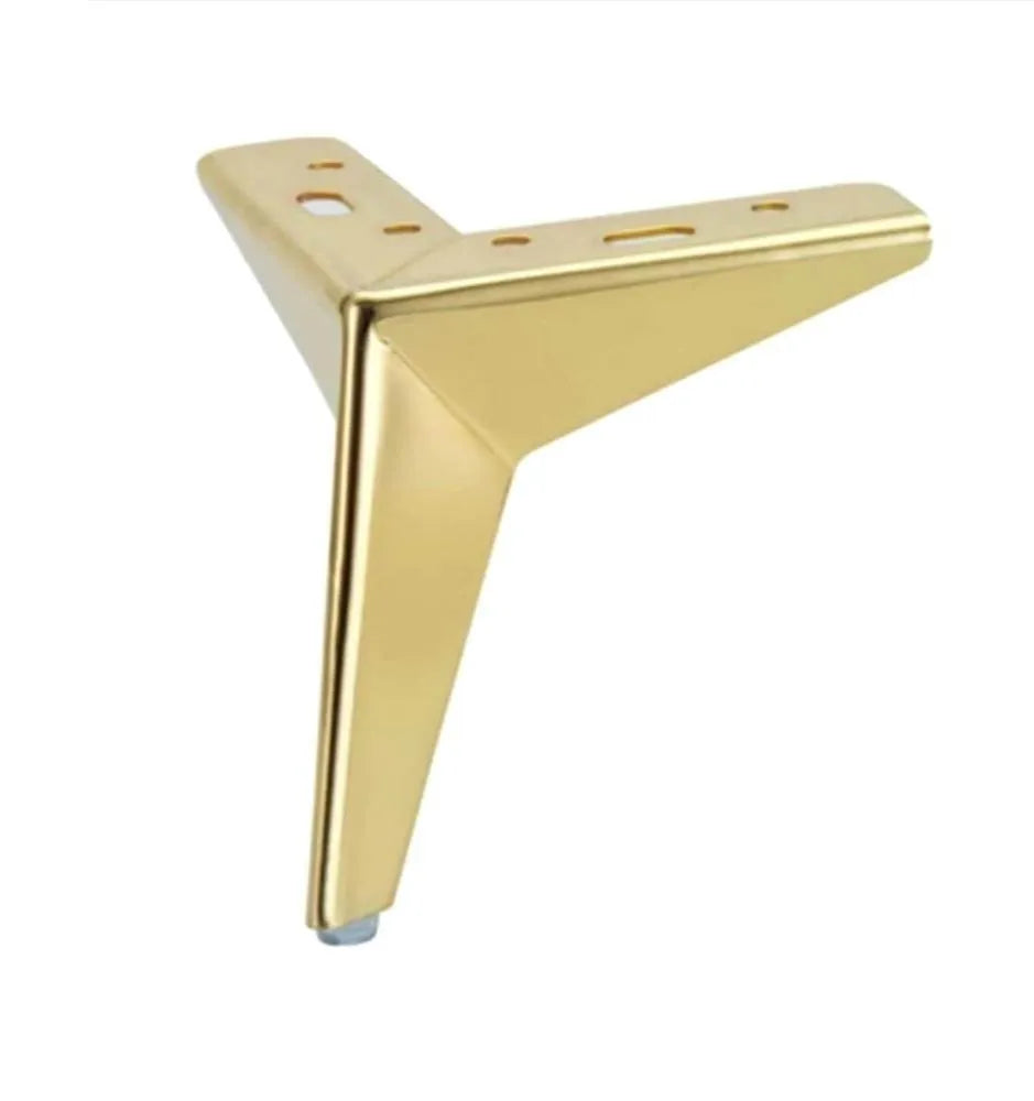 Zohra Hardware Silver Star shaped Metal Furniture Legs – Pack of 4