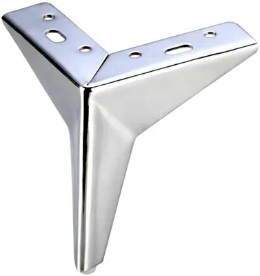 Zohra Hardware Silver Star shaped Metal Furniture Legs – Pack of 4