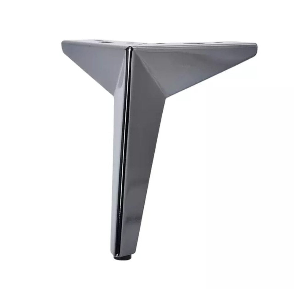 Zohra Hardware Silver Star shaped Metal Furniture Legs – Pack of 4