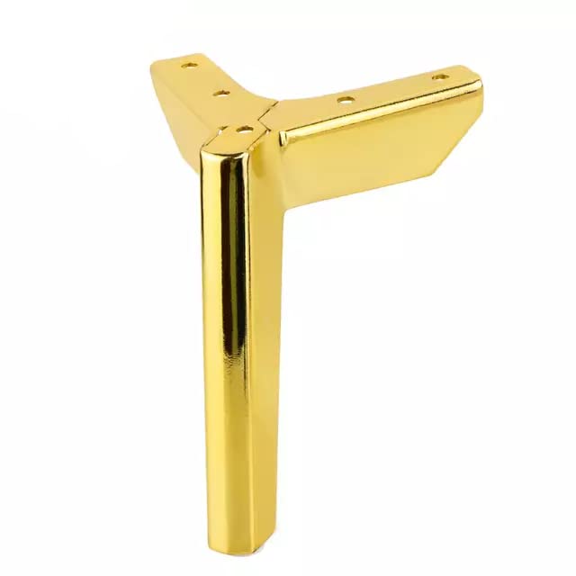 Zohra Hardware 4.5" Y shaped Black Metal Furniture Legs – Pack of 4